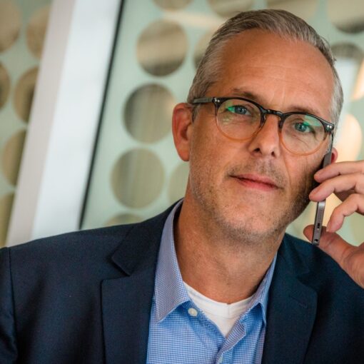 man using smartphone